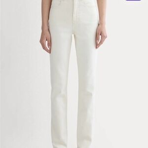 Everlane Women's Cream Straight Leg Jeans